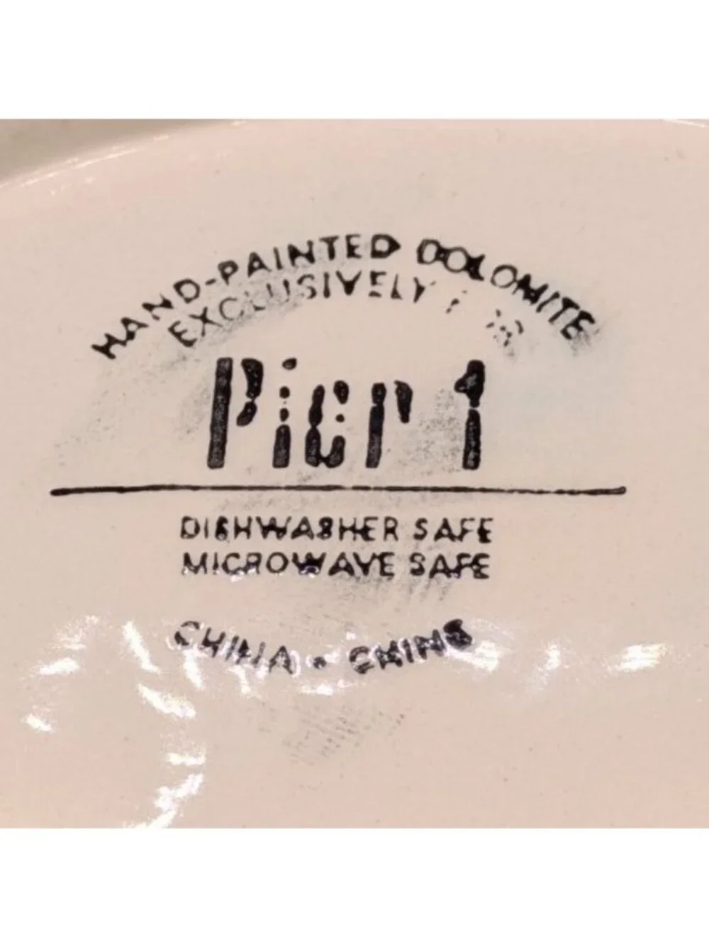 Pier 1 Imports Dolomite Fish Plate Trinket Dish Colorful Handpainted 8x6